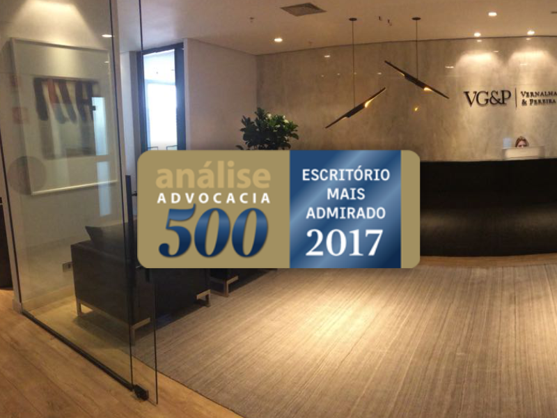 Leia mais sobre o artigo VGP entre os mais admirados do Brasil na Análise Advocacia 500