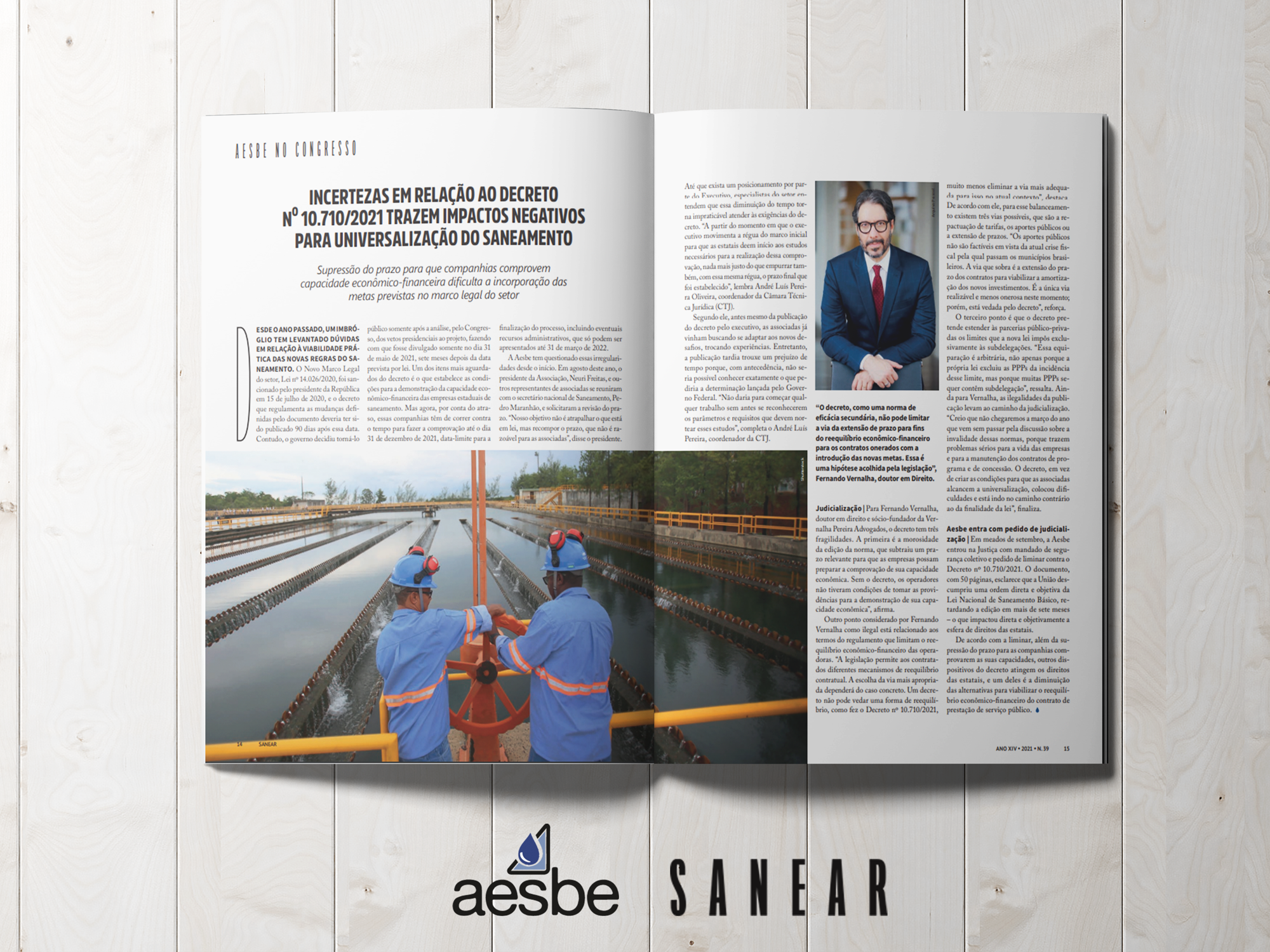 Leia mais sobre o artigo Na Revista Sanear, Fernando Vernalha aborda as incertezas que o Decreto 10.710/2021 pode trazer para a universalização do saneamento